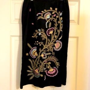 E-COL-O-GIE embroidered skirt size 10